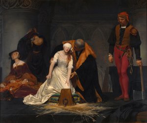 Henrettelsen av Lady Jane Gray i Tower of London, AD 1554